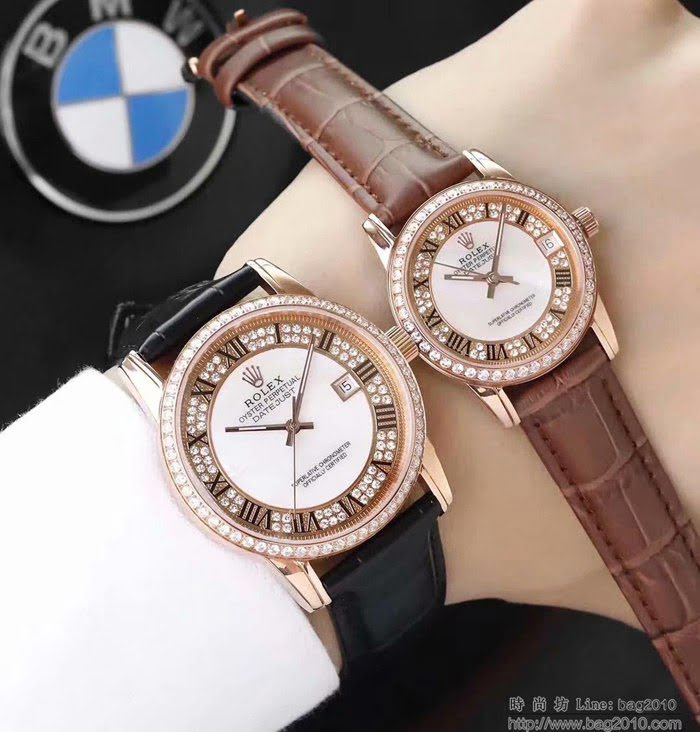 ROLEX勞力士 切利尼升級版 深海珍珠母貝配南非真鑽鑲製錶盤 深度防水 男士腕表  wssb4764